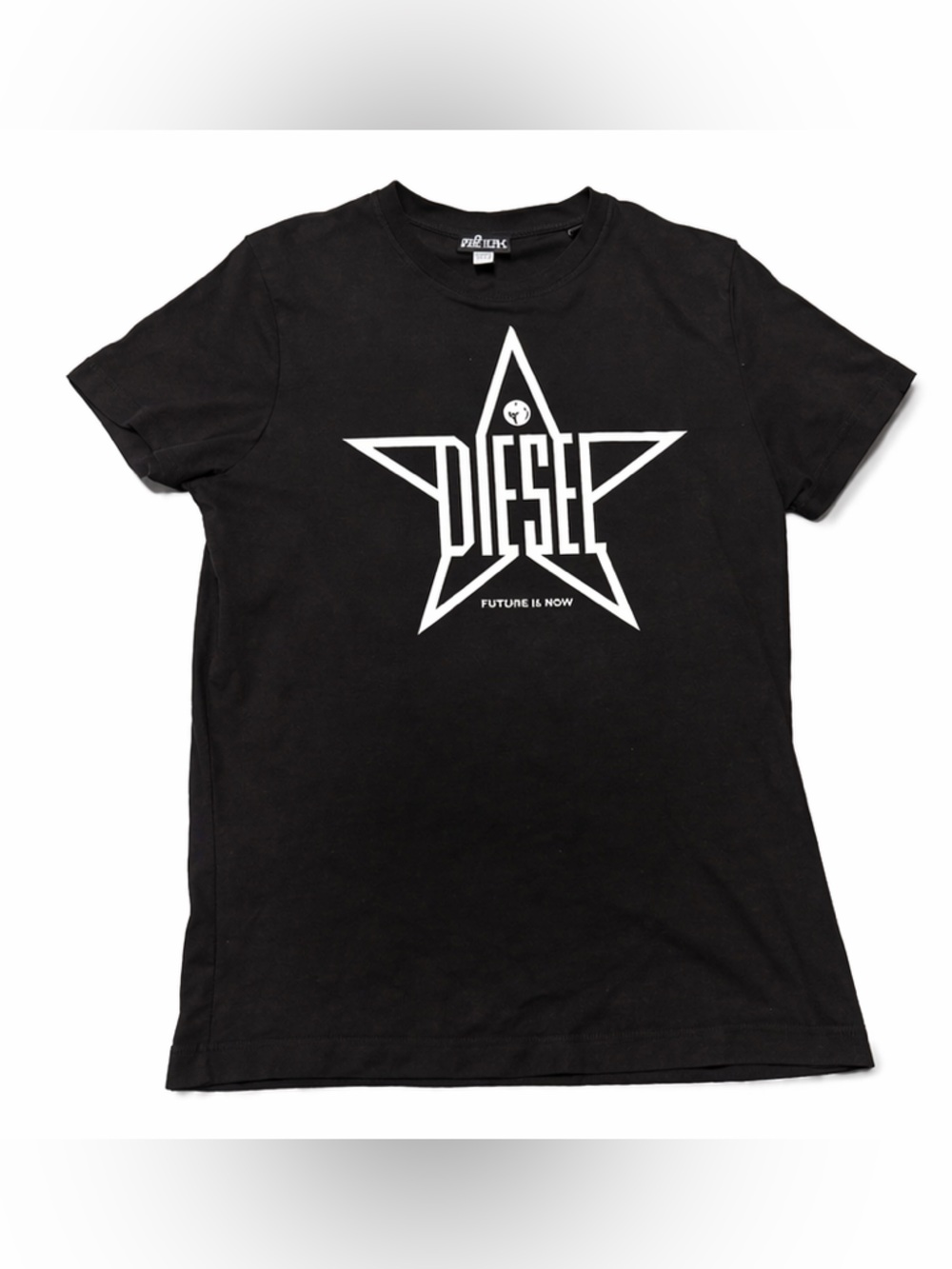 Diesel Black Tee with White Star Logo